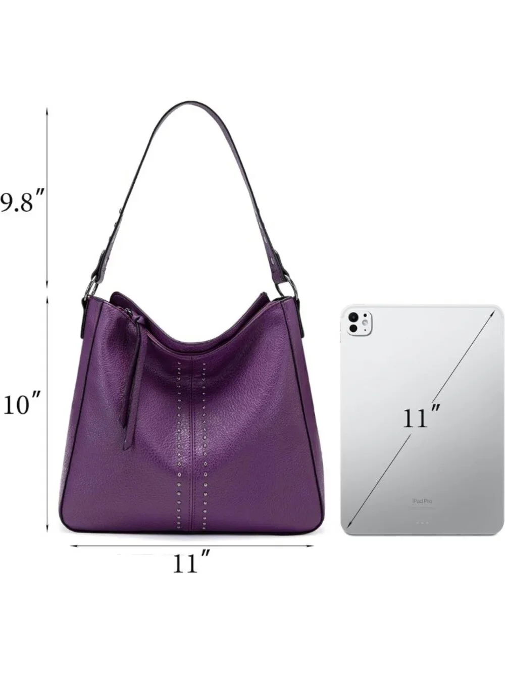 Stylish Hobo Bag for Women - Top Handle Satchel Shoulder Purse & Bucket Handbag